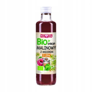 Malinový sirup s limetom a medom 250 ml bio