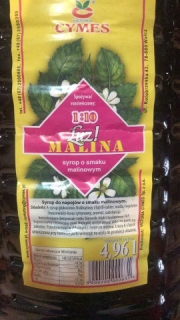 Orechy - Modrý sirup z malinovej šťavy 5 L Malina