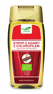 Agave sirup s bezlepkovým bio 350 g chlorofylom