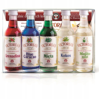 Barman sirupy, pre nápoje mix 5x50 ml