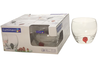Nízke okuliare 310ml Drip Rouge Luminarc Bigmatt