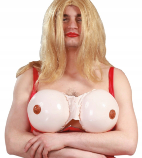 Halloween - Umelé nafukovacie prsia umelé prsia veľké prsia