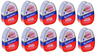 Konzervovaná šunka Krakus poľská šunka 455g x 10 ks