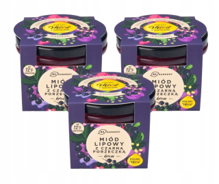 Lacnejšie 3 x Kremowane Honey Linden Black Currant