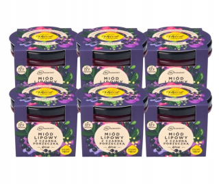 Lacnejšie 6 x Kremowane Honey Linden Black Currant