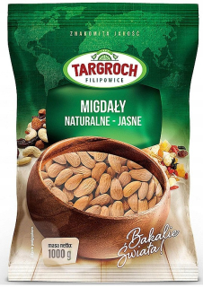 Orechy - TARGROCH ALMONDS Kalifornské jasné 1000g celé