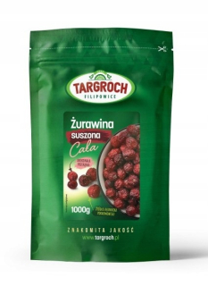Sušené ovocie - TARGROG CRANBERY Sušené celého prírodného 1000G