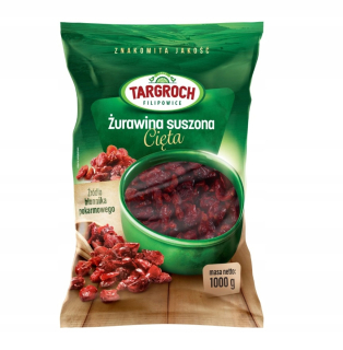 Sušené ovocie - Trim Cranberry Sušené Cut 1KG 1000G