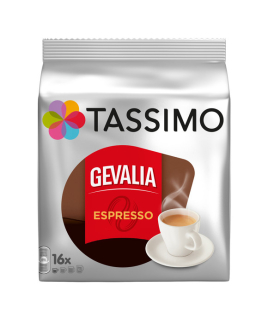 Káva bez kofeínu - Tassimo Kapsuly Káva Geval Espresso 16 kapsúl