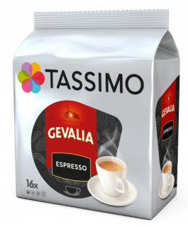 Káva bez kofeínu -  Tassimo Coffee Gevalia Espresso