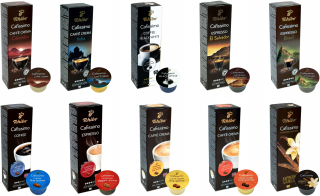 Kávové kapsule - SADA kapsúl TCHIBO CAFISSIMO 10x10