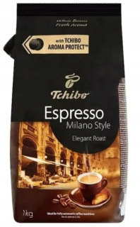 Zrnková káva -  Tchibo espresso Milano štýl Elegantné pečené 1kg