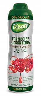 TEISSEIRE RASPBERRY & CRANBERRY 0% 600ML.