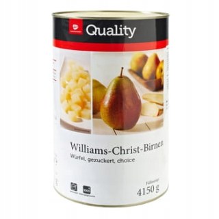 TGQ Williams hrušky kocky v sirupe 4150g