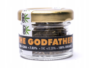 CBD - Kmotr CBD 7,03% sušené kvety konope 1G hit