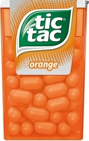 TIC TAC ORANGE DRAGEES CANDY 18 G 24 ks