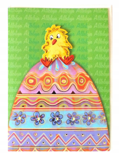 Veľkonočná dekorácia - Veľkonočná karta obálky zahrnutá v sade 12 x 17 cm