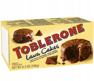 TOBLERONE * LAVOVÉ TORTY S FONDANTNOU ČOKOLÁDOU 180G