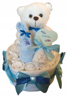 Doplnky na krst - Plienky Pampers Cake 2 Krst Darček