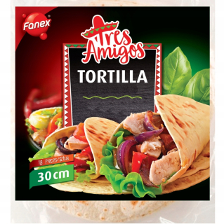Mexická kuchyňa - Pszenie FanEX 30cm Tortilla - 108 kusov kvality 80g