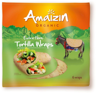 Mexická kuchyňa - Tortilla Wraps s Bio 240 g Bran - Amaizin