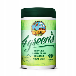 Pšenica tráva 100% organické 4Greens to je bio