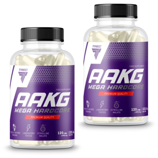 Aminokyseliny - TREC 2X AAKG MEGA HARDCORE 240 + ARGININE CITRULINA