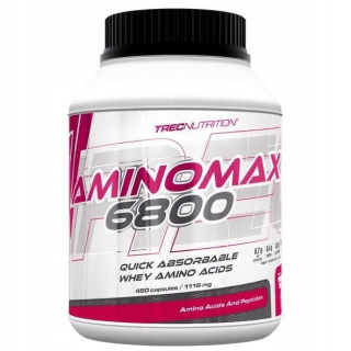 Aminokyseliny - TREC Aminomax 6800 450Kaps Regenerácia aminokyselín