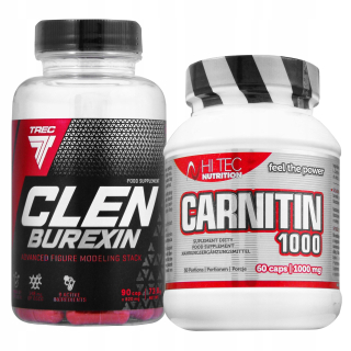 Spaľovač tuku - TREC CLENBUREXIN 90K + HI TEC CARNITÍN 1000 60K