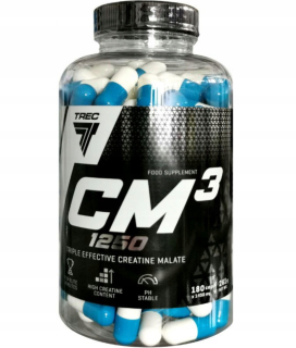 Kreatín - TREC CM3 180CAP 1250mg Kreatín Apple Strong TCM