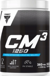 Kreatín - TREC CM3 360K Apple Creaine Strong T-C-M 1250mg