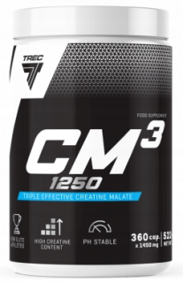 Kreatín - TREC CM3 500 g TCM CREATINE APPLEATE POZNAŃ Ananás