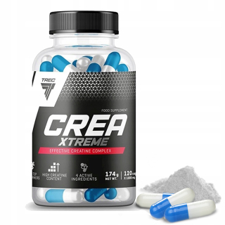 Kreatín - TREC CREA9 XTREME 120 viečok CREATINE 9 FORMULÁR VKLADU!