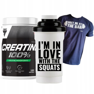 Kreatín - TREC Createine 100% 600 g + Sila tričko