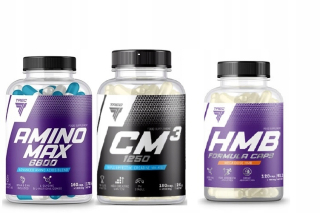 Kreatín - TREC CREATINE CM3 + HMB + AMINOMOMAX 6800 MAASE SET