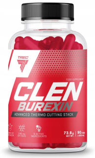 Spaľovač tuku - TREC Clenburexin 90 kapsúl TERMOGENIK + freebies