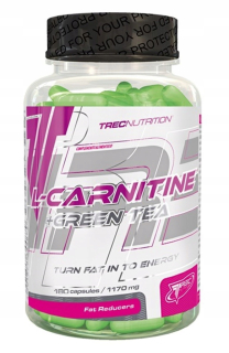 Spaľovač tuku - TREC L-Carnitín + Zelený čaj 180 KAP L - Karnitín
