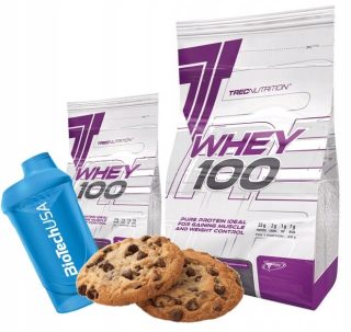 Proteín - TREC WHEY 100 2275g + 500g + WHEY PROTEIN SHAKER