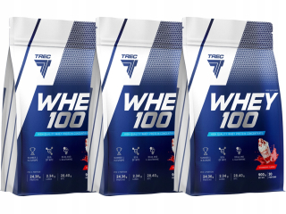 Proteín - TREC WHEY 100 900 + 900 + 900 WPC PROTEÍNOVÁ HMOTNOSŤ. SILA