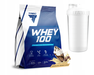Proteín - TREC WHEY 100 900g PROTEÍN + NÁHODNÁ ŠERMAČKA ZDARMA