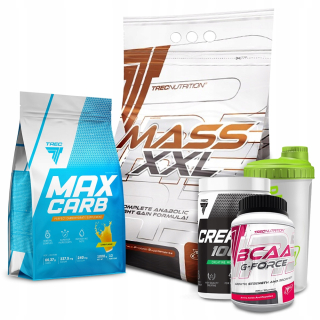 Gainer - TREC Kit Mass Mass XXL Kreatín BCAA Dextróza C
