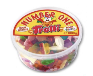 Želé TROLLI ČÍSLO JEDNA zmes 1 kg Z NEMECKA