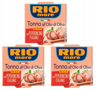 TUNA V OLIVOVOM OLEJI RIO MARE čili paprička x 3