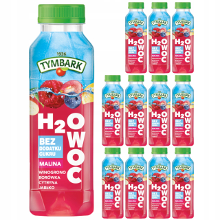 TYMBARK H2O Ovocná malina, hrozno, jablko 12 x 400 ml