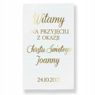 Doplnky na krst - Svätý krst uvítací Board 40x70