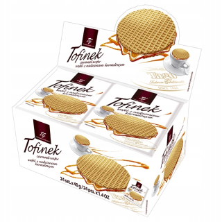 Tago tofine vafle s karamelovým výplňou 24x40g