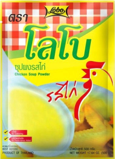 Ázijska kuchyňa - Thajská hydina Broth Prášok 500g Lobo pre polievku