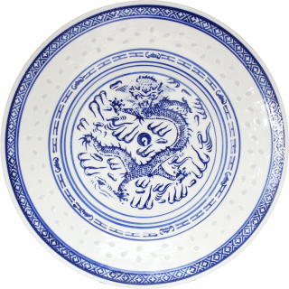 Čínsky doska Porcelán Dragon Ø 25 cm