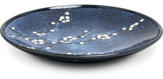 Doska japonskej hany modrá Ø 22,5 cm h3 cm