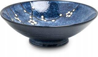 Japonská miska Hana modrý tanier Ø 24,5 cm H 8 cm